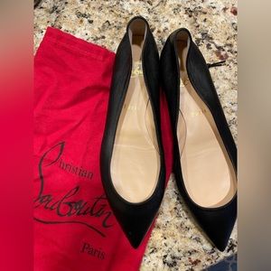 Christian Louboutin black flats